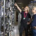 PSI researchers Bernhard Lauss (left) and Geza Zsigmond examined around 25 billion neutrons at PSI’s ultracold neutron s