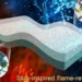 Revêtement superhydrophobe, robuste et biomimétique aux propriétés ignifuges et à l'excellente capacité d'auto-extinction