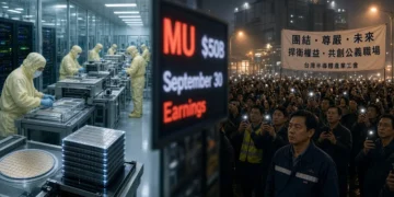 Micron Technology vise 50 milliards sur un trimestre, pendant que Taïwan menace d'un grève