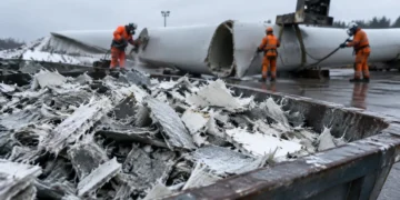 Des pales d&rsquo;éoliennes transformées en skis et en fibres de verre, le vrai prix du recyclage