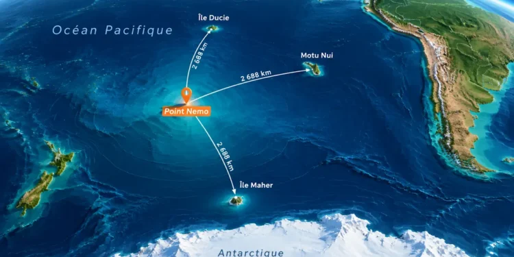 Point Nemo, la zone du Pacifique Sud où les débris de l’ISS devraient retomber