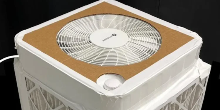 Quand des filtres à air faits maison améliorent la qualité de l'air en classe