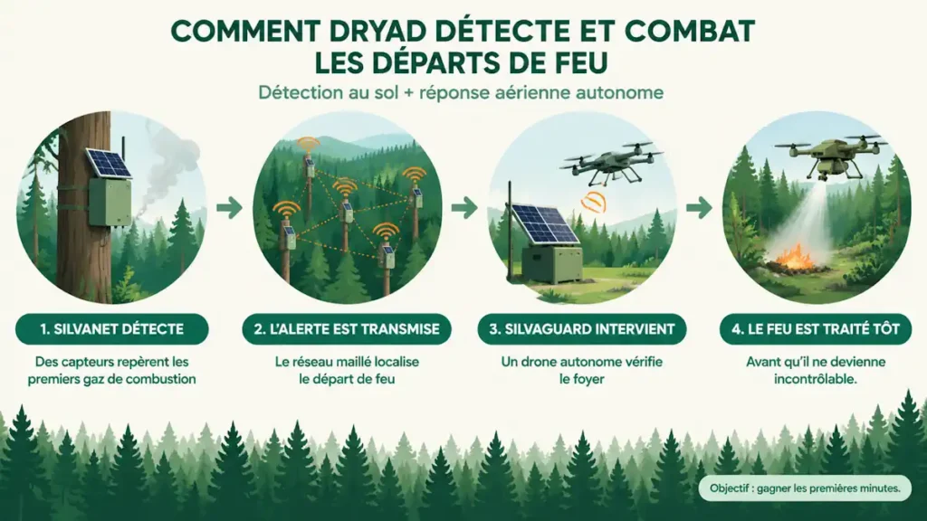 La solution DRYAD en image, 4 phases à découvrir.
