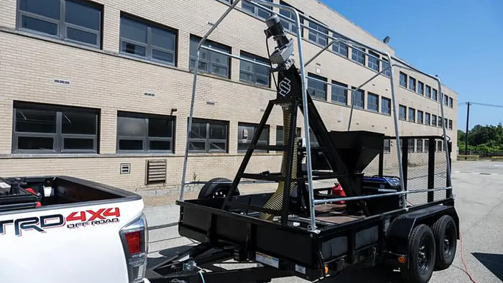 Le prototype de « Silly Surfacing » sur le site de l'U-PARC à Pittsburgh.