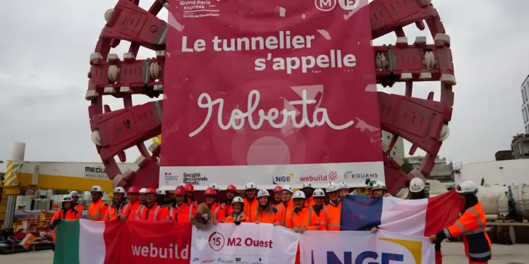 Grand Paris Express : le tunnelier Roberta reconditionné pour la ligne 15 Ouest