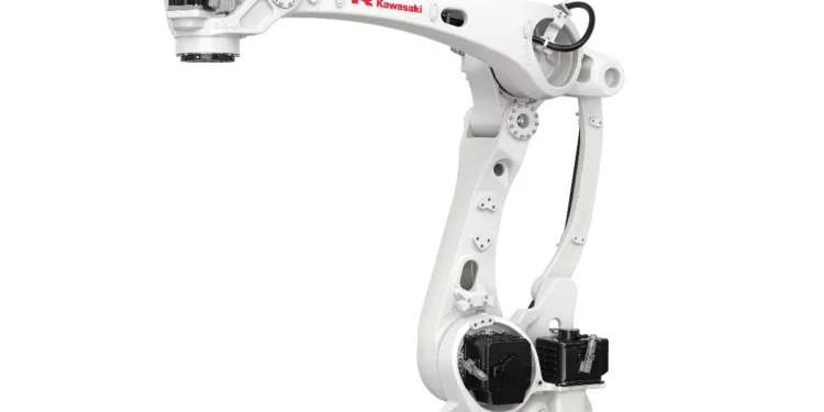 Le robot CP110L de Kawasaki peut traiter jusqu'à 2 200 caisses par heure