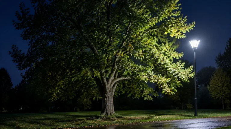 La lumière artificielle la nuit perturbe les arbres, et la France trace une autre voie