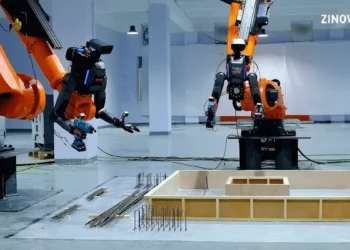 Du coffrage aux armatures : ZINOVA met deux robots à l’épreuve